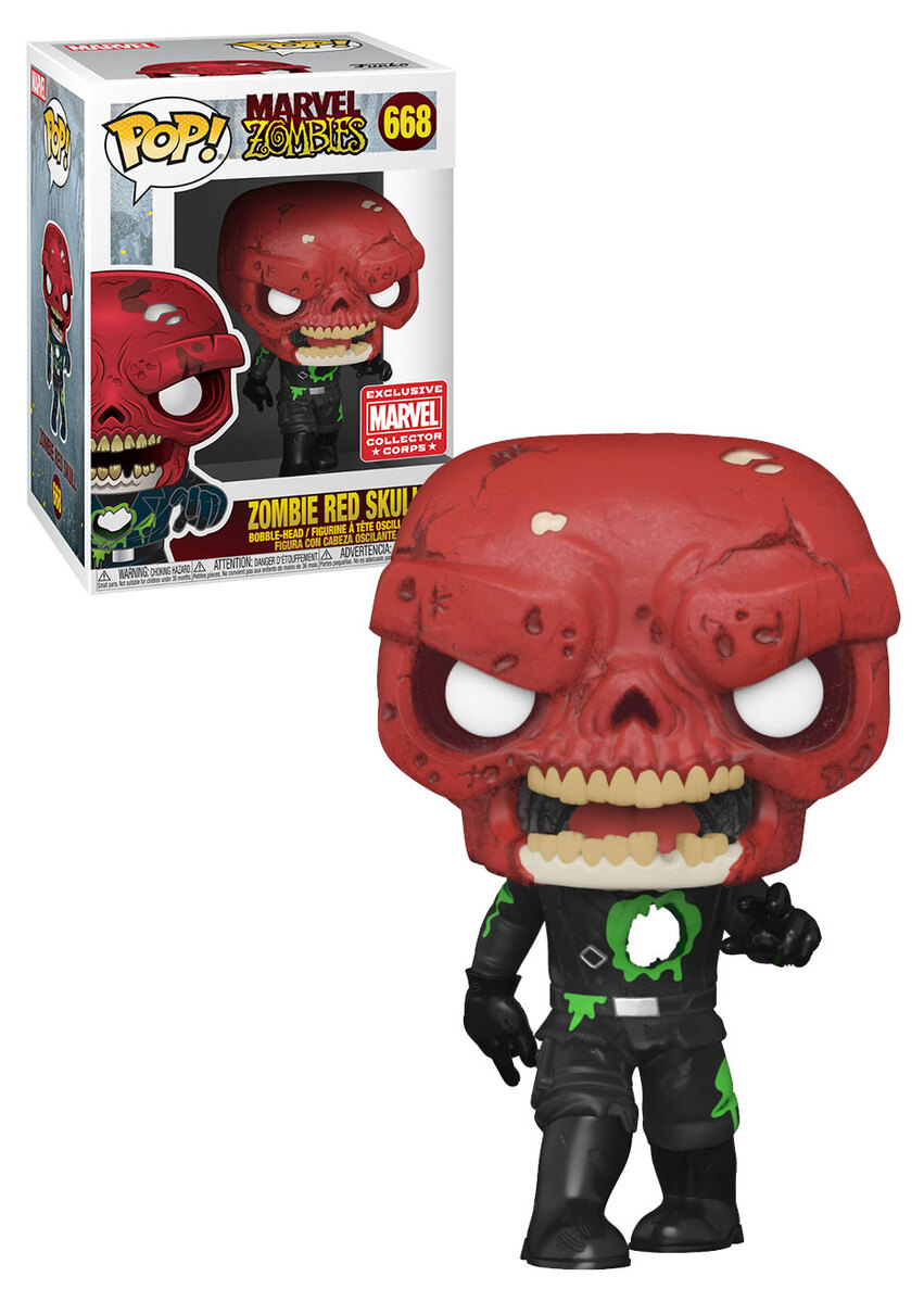 Zombie Red Skull