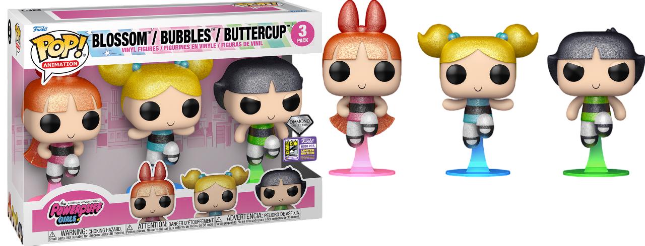 Powerpuff Girls SDCC Exclusive Diamond Collection Limited Edition