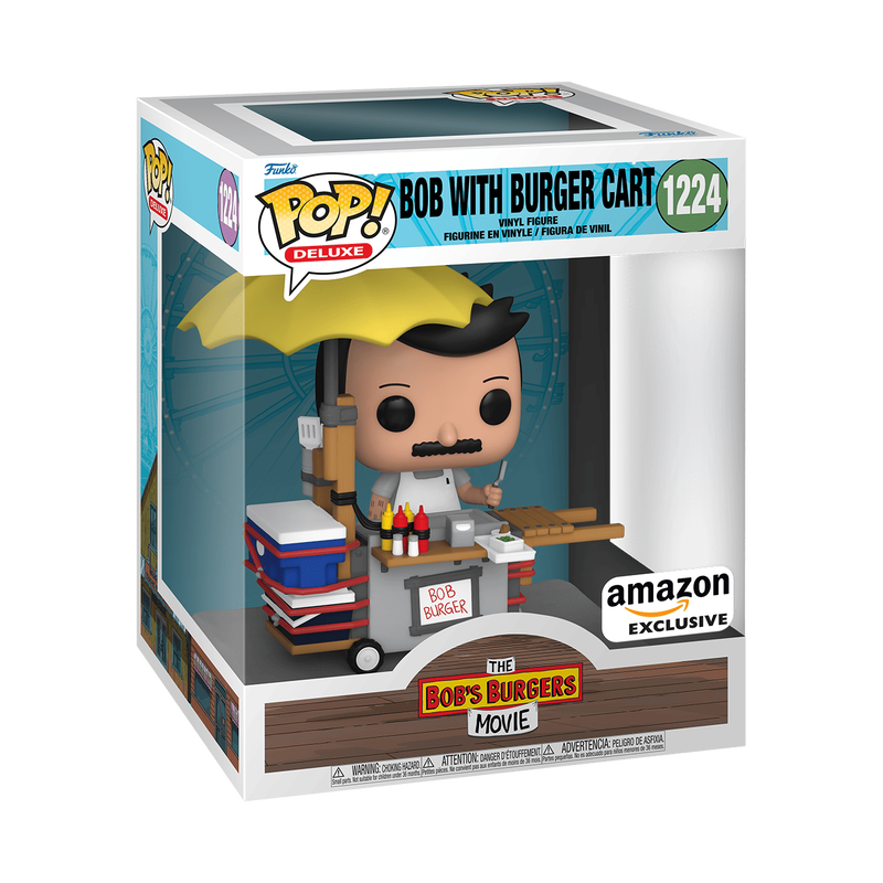 Bob with Burger Cart