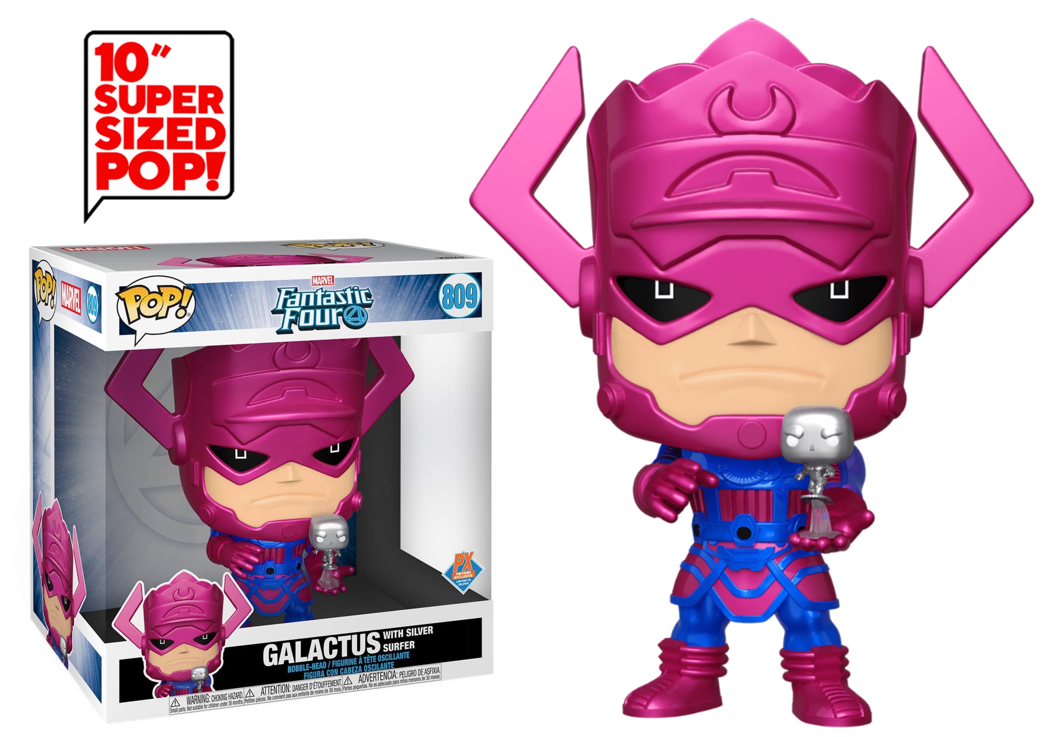 Galactus with Silver Surfer 10"