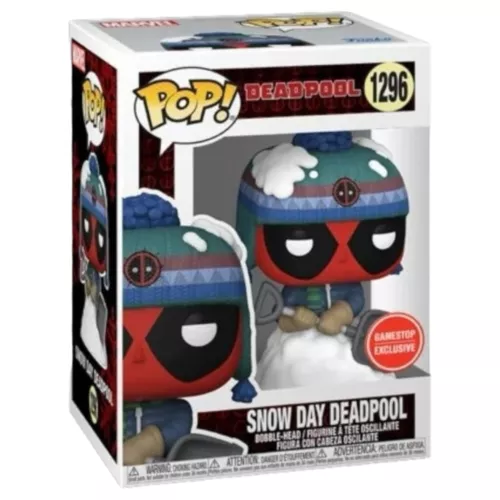 #1296 Snow Day Deadpool Gamestop Exclusive Funko Pop