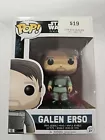 #186 Galen Erso Rouge One Star Wars Funko Pop Vinyls Vaulted 2017