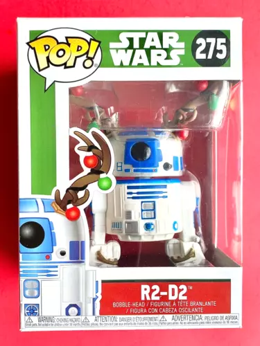 2018 Funko PoP! Star Wars R2-D2 #275 with Reindeer Andlers Xmas Holiday Edittion