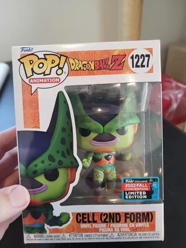 2022 Funko Pop Animation Vaulted Dragon Ball Z # 1227 Cell 2nd Form Convention E