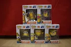 5x Funko Pop! Set Despicable Me 4 Mega Minion Gus Dave Jerry Mel Tim w/Protector