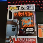 Aayla Secura 217 Star Wars Funko Pop  Amy Allen Autograph Beckett Certified