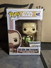 BLEMISHED BOX Funko Pop! Star Wars Qui-Gon Jinn (Tatooine) Amazon Disney Pop 422