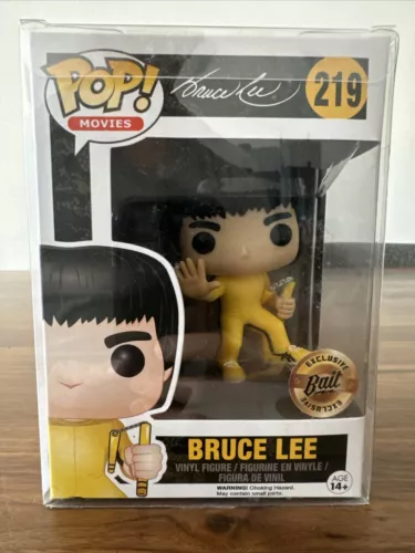 Bruce Lee (Bait Exclusive) Game of Death Yellow Suit 219 Funko Pop /w Protector