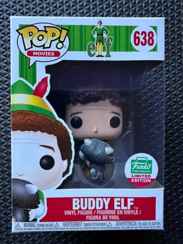 BUDDY ELF with Raccoon Funko Pop Shop Limited Edition Movies #638 Will Ferrell