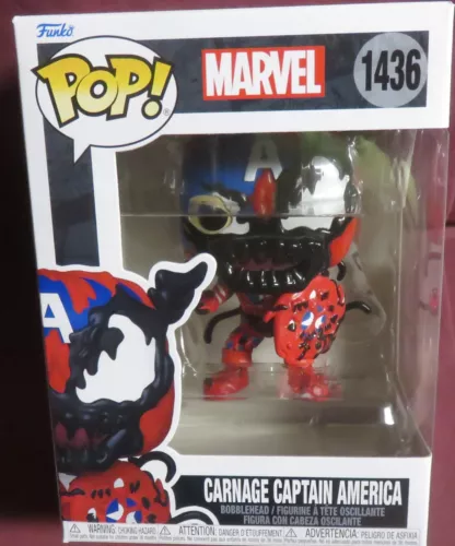 CARNAGE CAPTAIN AMERICA, 2024 FUNKO POP MARVEL, "ABSOLUTE CARNAGE", #1436