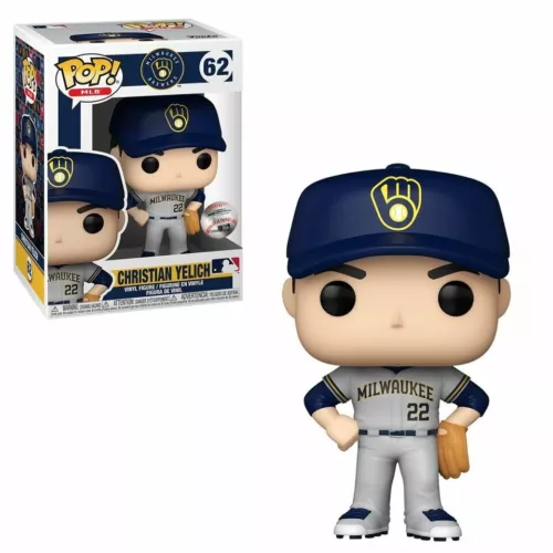 CHRISTIAN YELICH Funko POP Milwaukee Brewers #62 MLB Baseball NEW