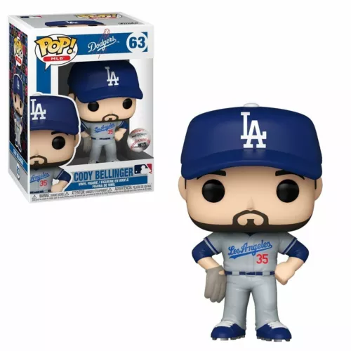 CODY BELLINGER Funko POP! MLB (Away Jersey) #63 Los Angeles Dodgers Baseball NEW