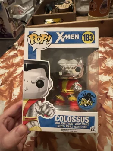 Colossus Chrome X-Men Marvel Funko Pop 183 Comikaze Exclusive