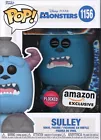 D Funko POP! Disney Pixar Monsters SULLEY #1156 Amazon Exclusive Flocked