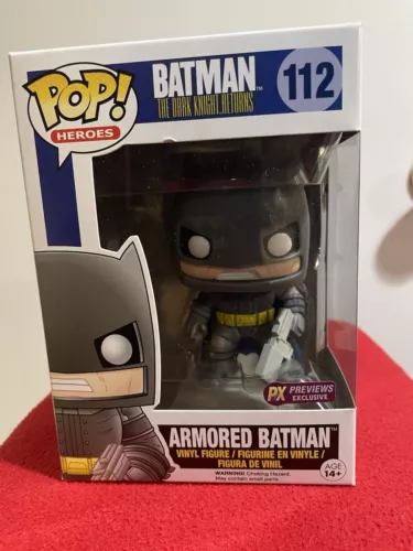 *Damaged Box* Armored Batman Funko Pop Heroes #112  The Dark Knight Returns