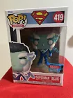 *Damaged Box* Superman (Blue) Funko Pop Heroes #419 Fall Convention Exclusive