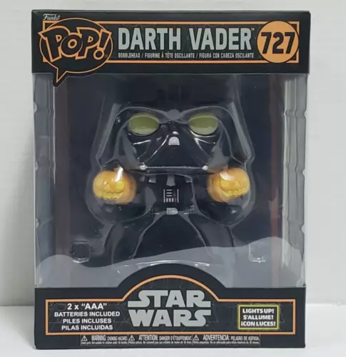 DARTH VADER - Halloween Light Up - Super Funko POP! Movies #727 Vinyl Figure NEW