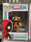 Deadpool#20  Orange Funko Pop With Hard PopShield