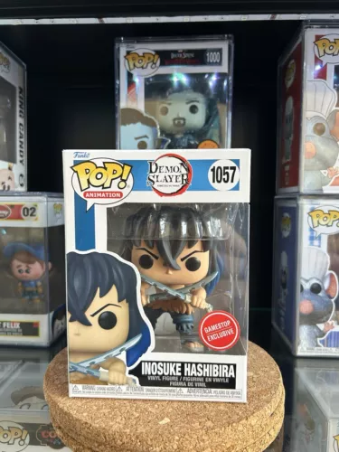 Demon Slayer- 1057 Inosuke Hashibira Unmasked GameStop Exclusive Funko Pop