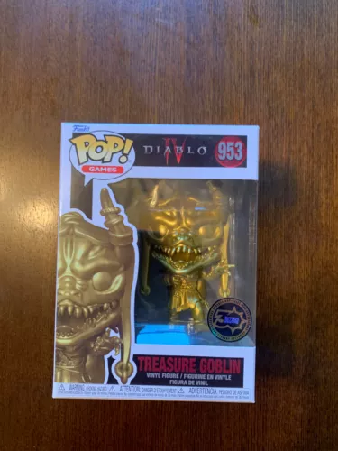 Diablo IV Treasure Gold Goblin Funko Pop! Figure #953 Exclusive 30th Anniversary