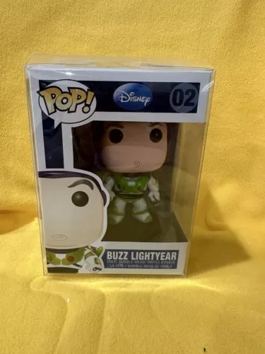 Disney Buzz Lightyear Funko Pop #2 vaulted with pop protector NIB.