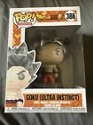 Dragon Ball Super Goku Ultra Instinct Form Funko Pop #386 with Protector