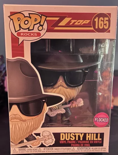 Dusty Hill Flocked #165 Funko Pop! Rocks