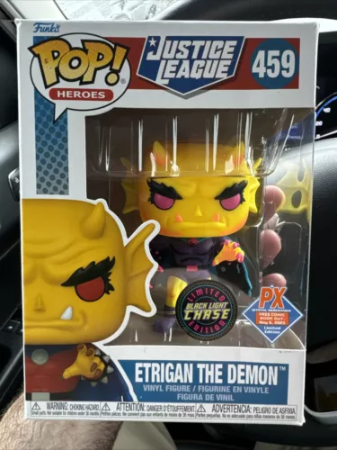 Etrigan the Demon BLACK LIGHT CHASE Funko Pop #459 Justice League Brand New