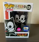 EXCLUSIVE FLOCKED (FUZZY) Felix the Cat Funko Pop #526 Animation Cartoons TV