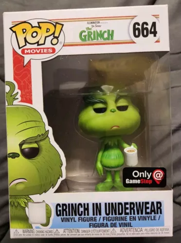 Funko Grinch In Underwear #664 Gamestop, Vaulted