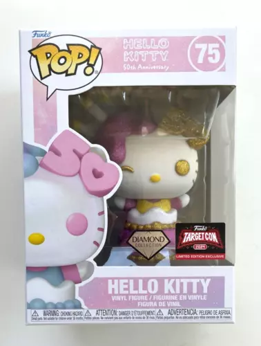 Funko Hello Kitty 50th Anniversary #75 Diamond Glitter Target Exclusive NIB