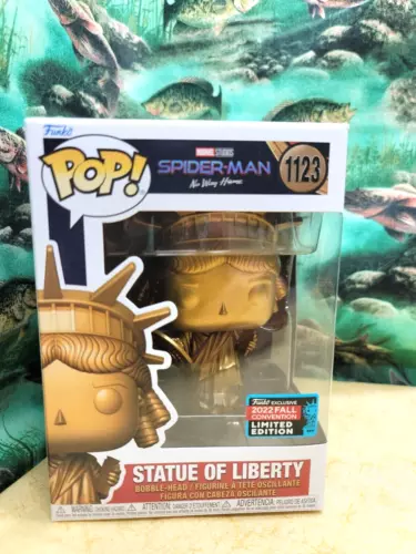 Funko Pop #1123 SpiderMan No Way Home Statue of Liberty 2022 Fall Con Exclusive