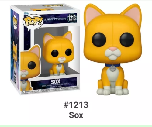 Funko Pop - 1213 Sox - Disney Pixar Lightyear - Vinyl Figure Boxed Cat - NEW