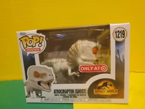 Funko POP #1219 Jurassic World Dominion Atrociraptor Ghost Exclusive Figure