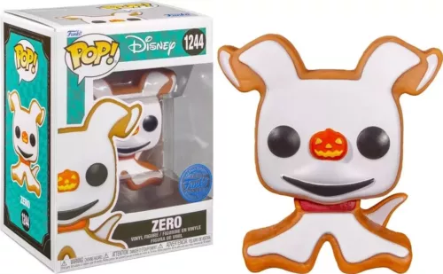 FUNKO POP 1244 NIGHTMARE BEFORE CHRISTMAS ZERO GINGERBREAD NEW