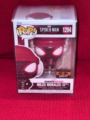 ⭐️Funko Pop! ~ 1294 Miles Morales (Winter Suit) ~ Spider-Man ~ W/Protector