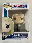 Funko Pop #131 Marvel Civil War Captain America Agent 13 Excellent Collection