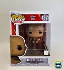 Funko Pop #137 THE ROCK WWE Toy Collectible Protector Vinyl Figure NEW UK