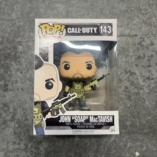 Funko Pop 143 John “Soap” McTavish Call Of Duty 2016 Games New In Box Vaulted