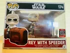 Funko Pop #174 Star Wars Rey with Speeder 2017 Galactic Convention Excl. (BNIB)