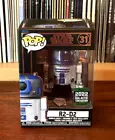 Funko Pop 2022 Galactic Convention Diamond R2-D2 31 Star Wars Celebration New!