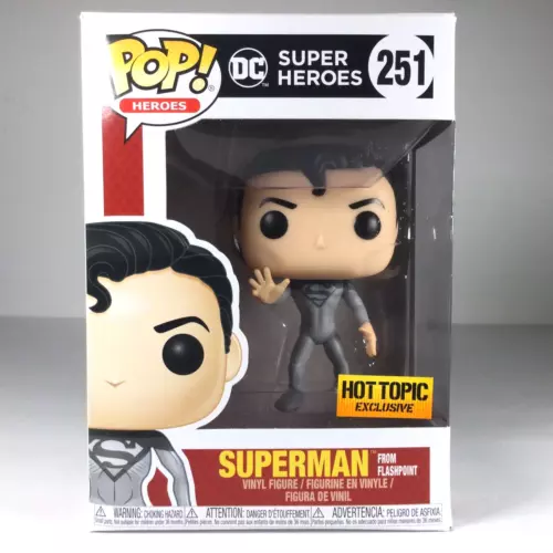 Funko POP #251 Superman From Flashpoint DC Super Heroes Hot Topic Exclusive