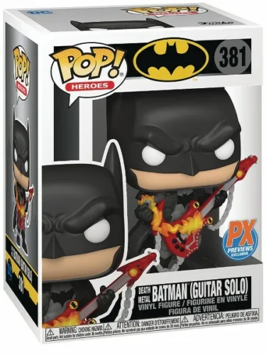 Funko POP #381 DC Death Metal Batman Guitar Solo PX Exclusive Figure Brand New