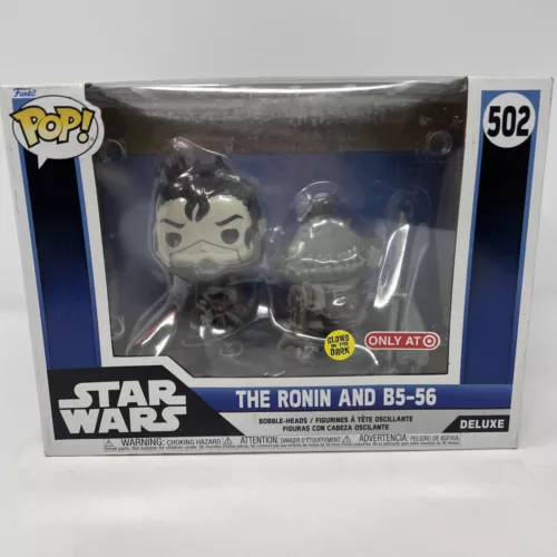 Funko Pop #502 Star Wars Visions The Ronin and B5-56 Glow in the Dark Exclusive