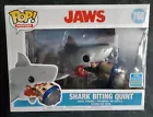 Funko POP 760 Jaws Shark Biting Quint SDCC 2019 Convention Exclusive & Protector