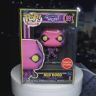 Funko Pop! ~ 891 Red Hood ~ Gotham Knight ~ Black Light Gamestop Exclusive