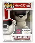 Funko Pop! AD Icons Coca Cola 90s Polar Bear Flocked #158 Amazon Exclusive