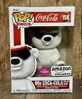 Funko Pop! AD Icons Coca Cola 90s Polar Bear Flocked #158 Amazon Exclusive