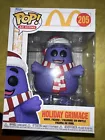 Funko Pop Ad Icons Holiday Grimace #205 Santa Hat McDonald's Christmas NEW