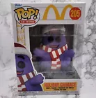 Funko Pop Ad Icons Holiday Grimace #205 Santa Hat McDonald's Christmas NEW